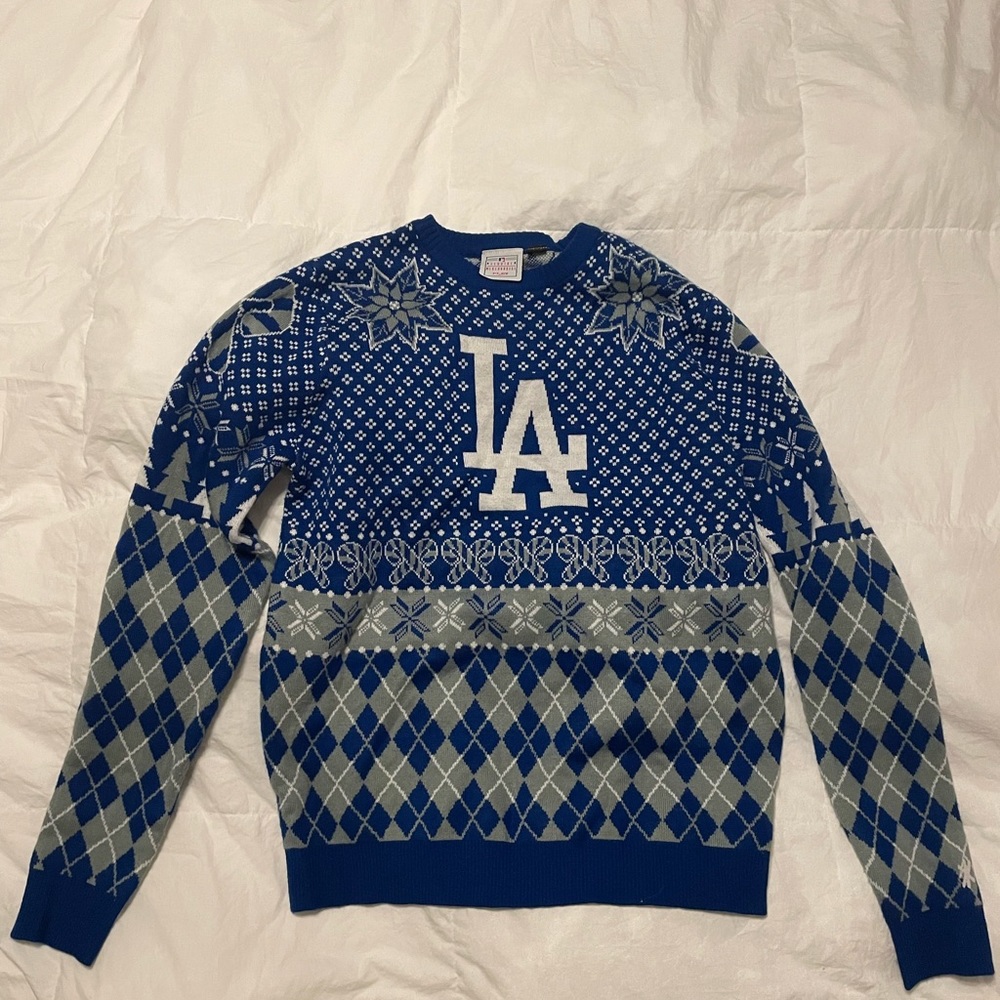 MLB dodgers christmas sweater.